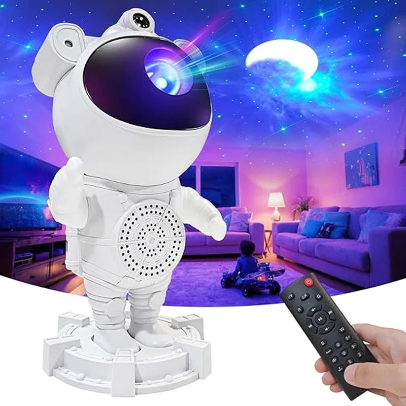 SkyExplorer® Proyector Astronauta con Bocina Bluetooth Integrada